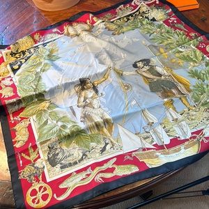Hermes silk scarf. Le Canada